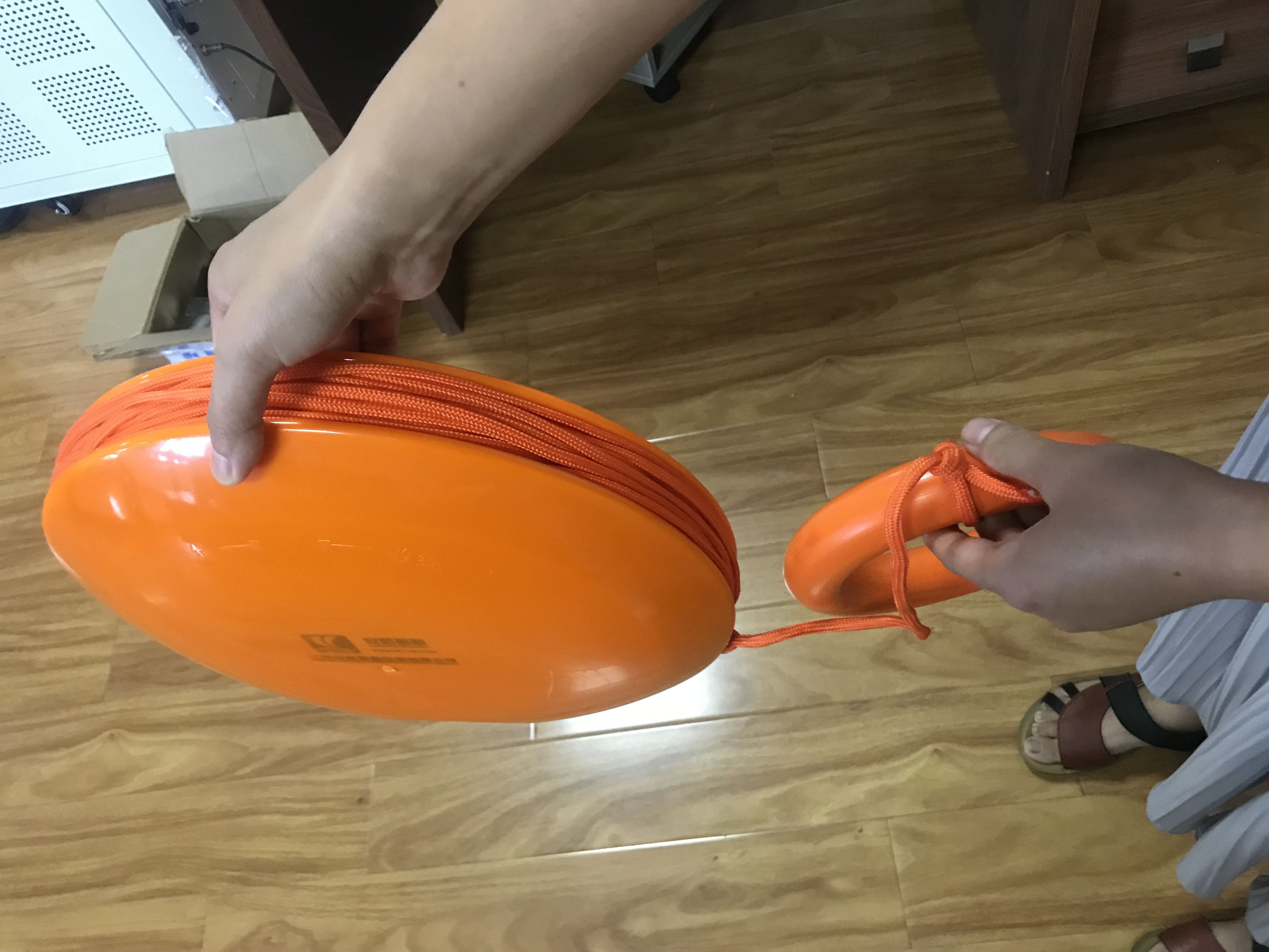 安航救生飞盘实物图 AHF-手抛式水上飞盘 东台救生飞饼厂家