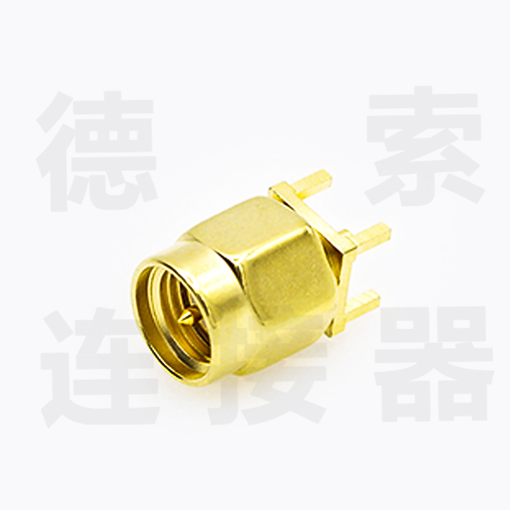 德索SMA连接器公直式插孔铜镀金标准50欧姆