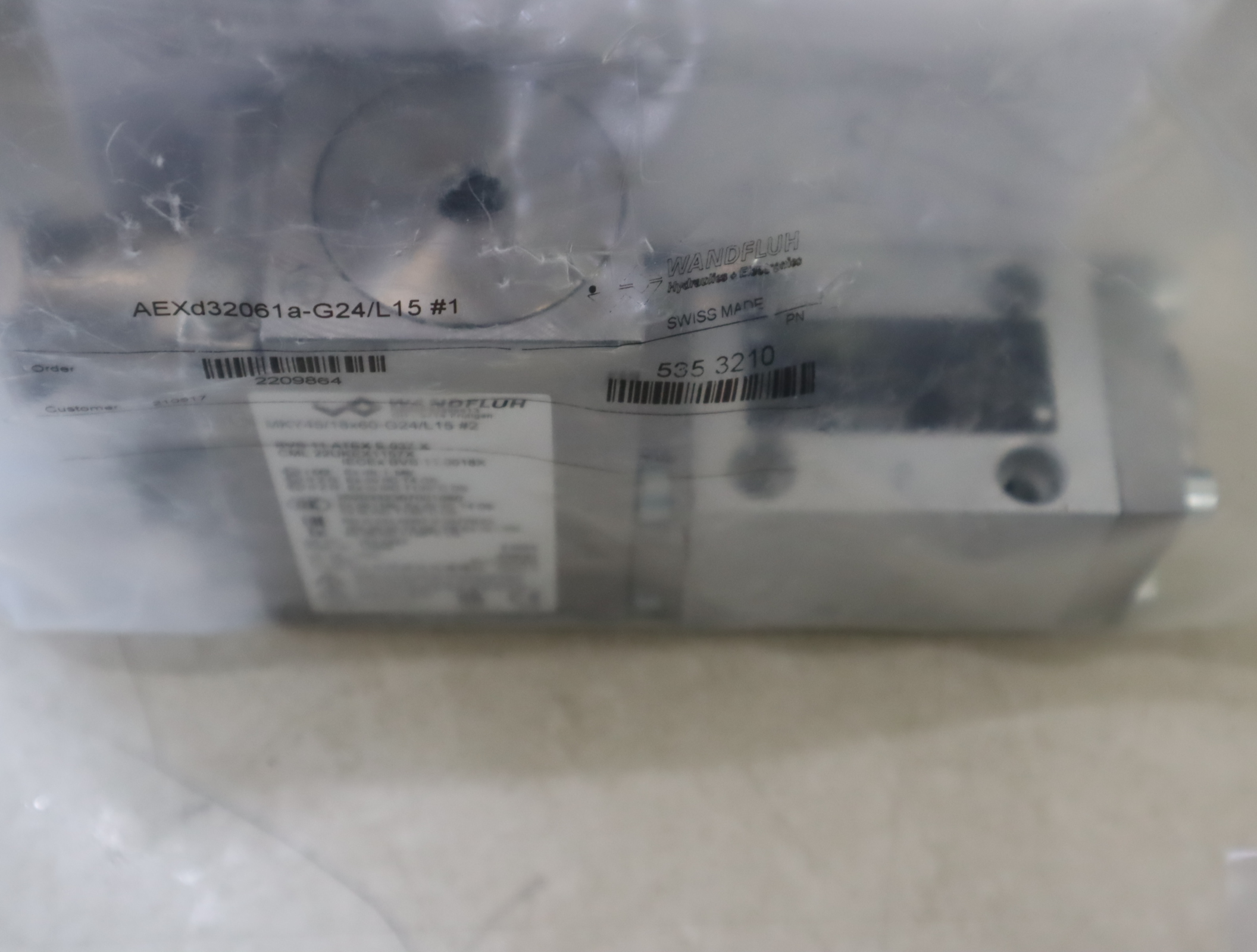 AEXD32061A-G24/L15#1 SWISS MADE 瑞士万福乐WANDFLUH比例阀