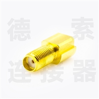 SMA连接器母直式沉板铜镀金标准50欧姆