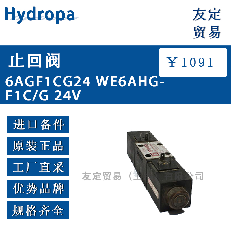 Hydropa 6AGF1CG24 WE6AHG-F1C/G 24V 止回阀