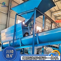 螺旋洗砂筛沙一体机 水洗蛟龙沙石分离设备 移动式滚筒筛分洗沙机