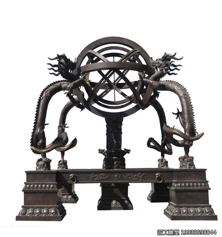 玻璃钢科教物品浑天仪雕塑