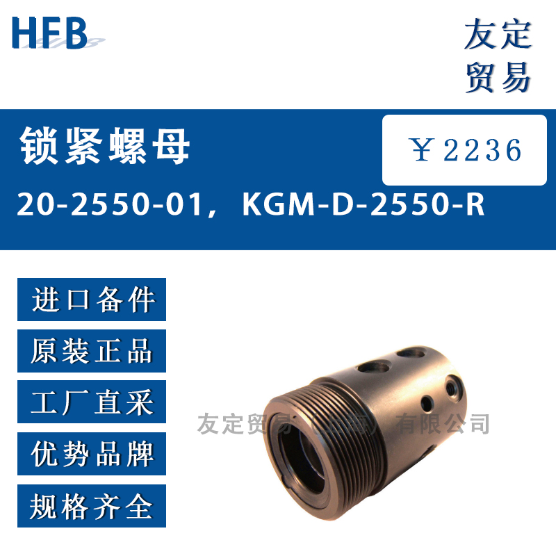 HFB 20-2550-01，KGM-D-2550-RH锁紧螺母