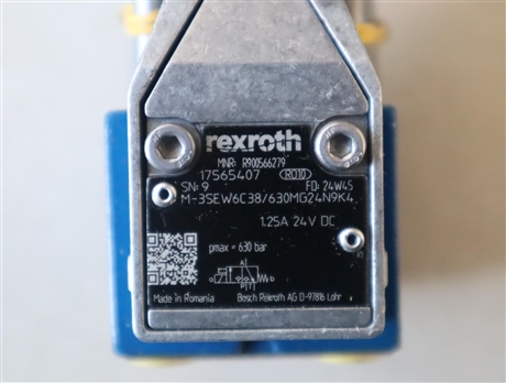 M-3SEW6C37/630MG24N9K4 R900566279 德国REXROTH力士乐电磁球阀