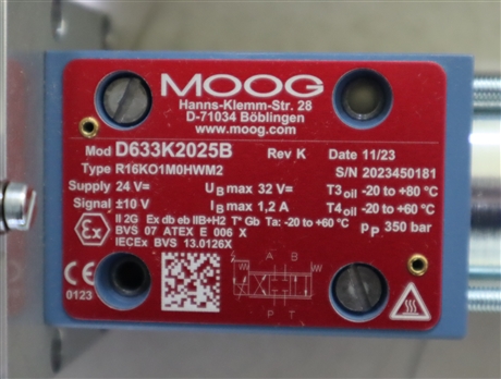 D633K2025B R16KO1M0HWM2 美国穆格MOOG伺服阀