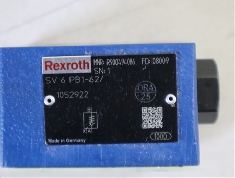 SV6PB1-64/ SV6PB1-63/ SV6PB1-60/ R900494086 REXROTH力士乐