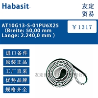 Habasit AT10G13-S-01PU6X25