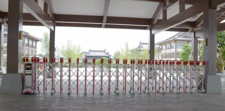 无轨伸缩电动门