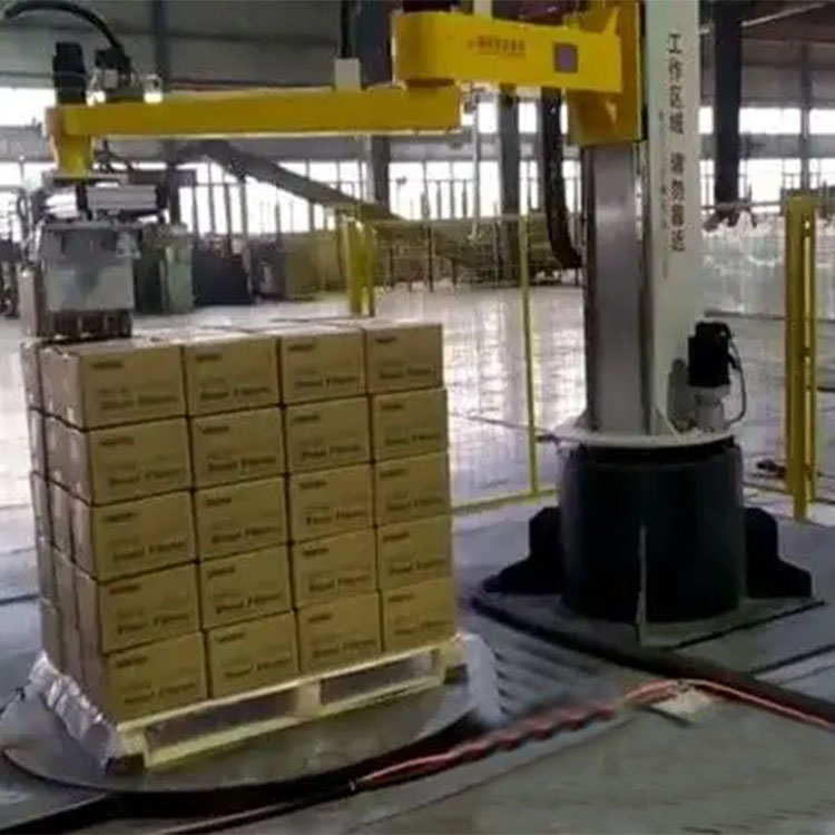 立柱码垛机生产线 搭配输送系统 实现全自动化堆垛需求