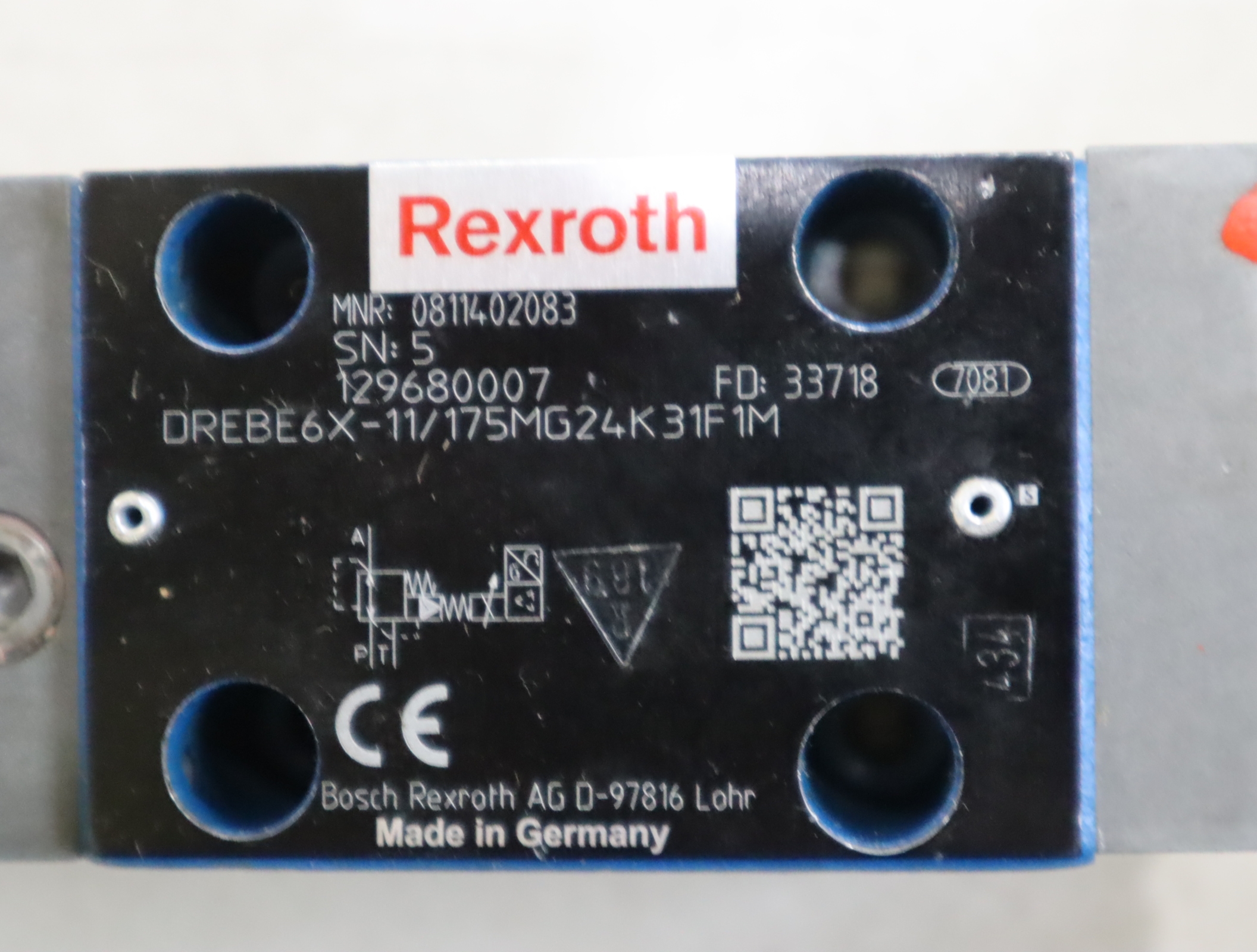 DREBE6X-11/175MG24K31F1M 0811402083 力士乐REXROTH比例阀