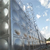 屋顶保温水箱  焊接消防箱泵一体化