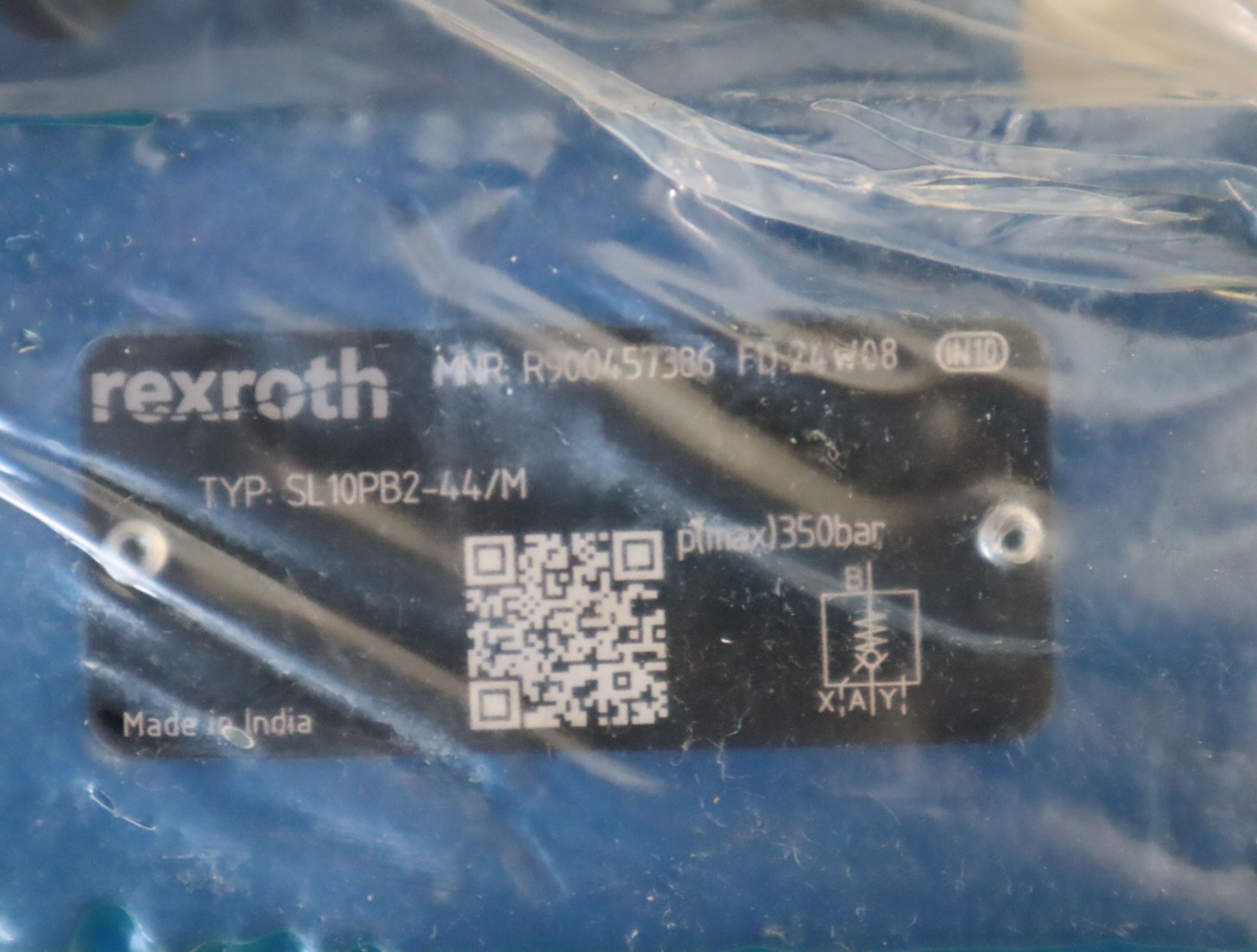 SL10PB2-44/M SL10PB2-4X/M R900457386 德国力士乐REXROTH单向阀