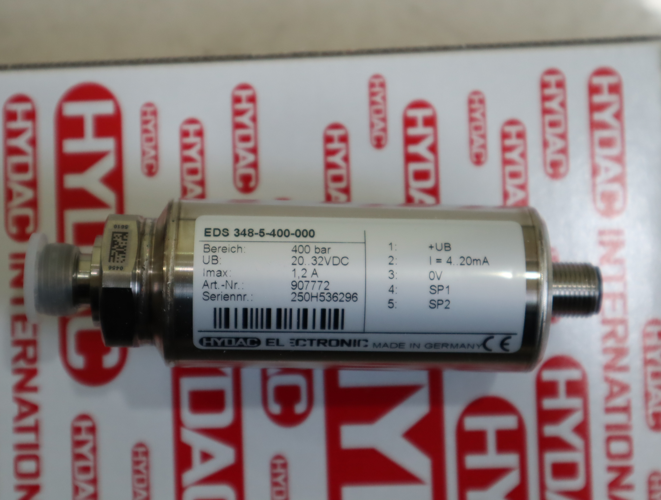 EDS348-5-400-000 907772 贺德克HYDAC压力温度传感器