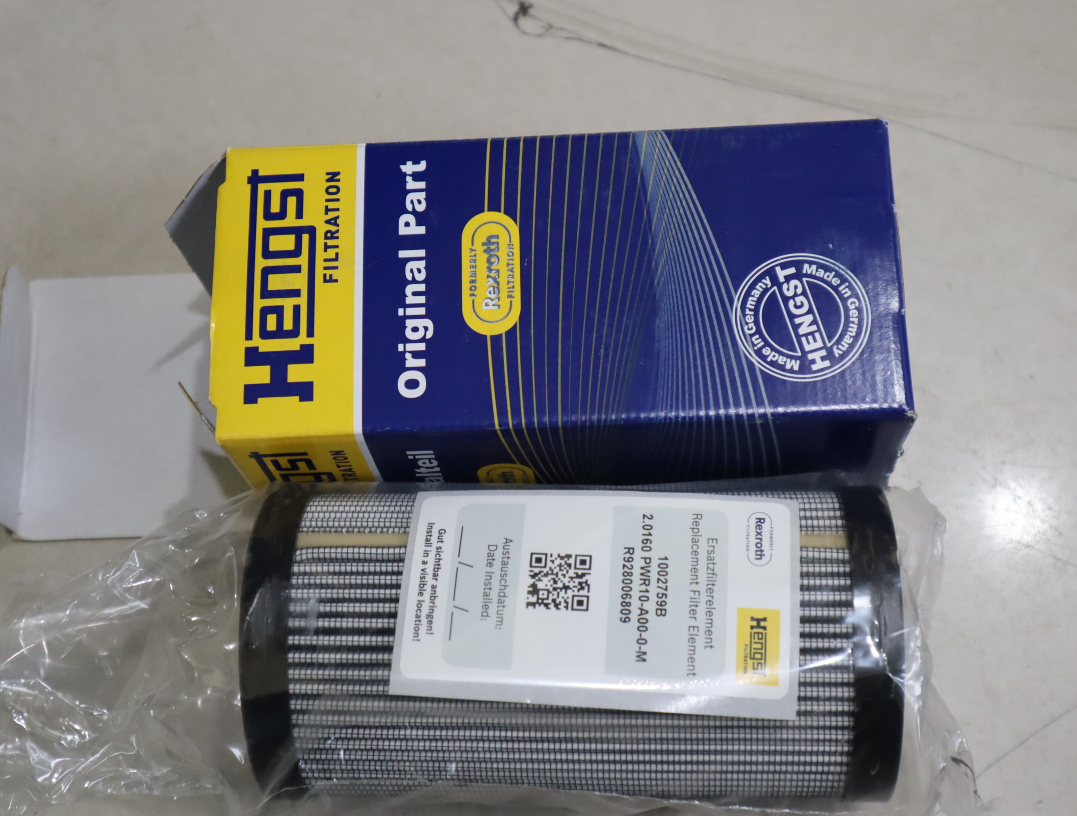 R928006809 2.0160 PWR10-A00-0-M 1002759B 汉格斯特HENGST 滤芯