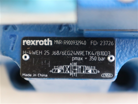 H-4WEH25J68/6EG24N9ETK4/B10D3 R900932940 力士乐REXROTH电液阀