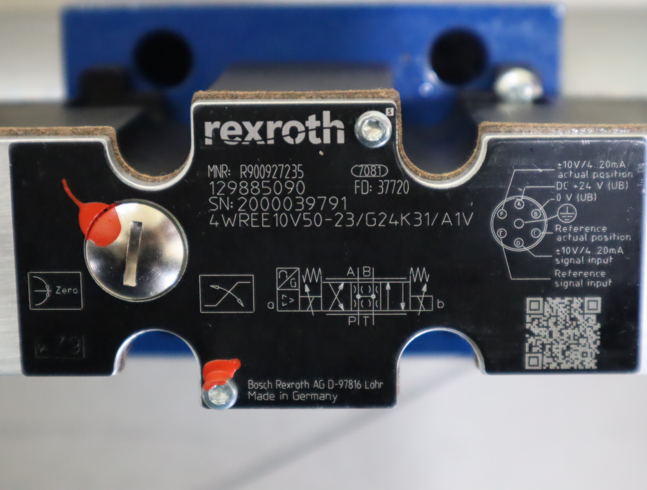 4WREE10V50-2X/G24K31/A1V R900927235 德国力士乐REXROTH比例阀