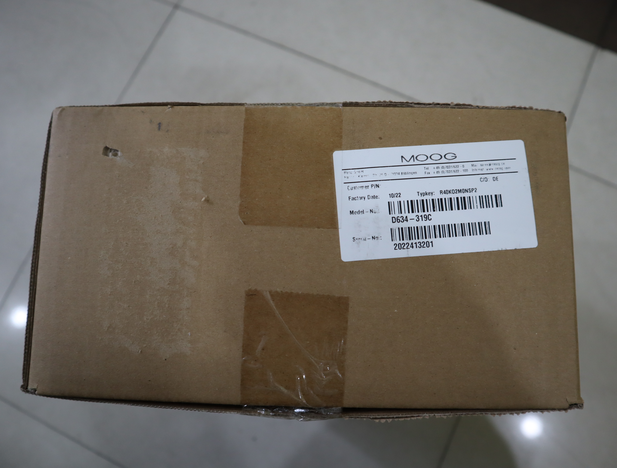 D634-319C R40KO2M0NSP2 美国穆格MOOG伺服阀