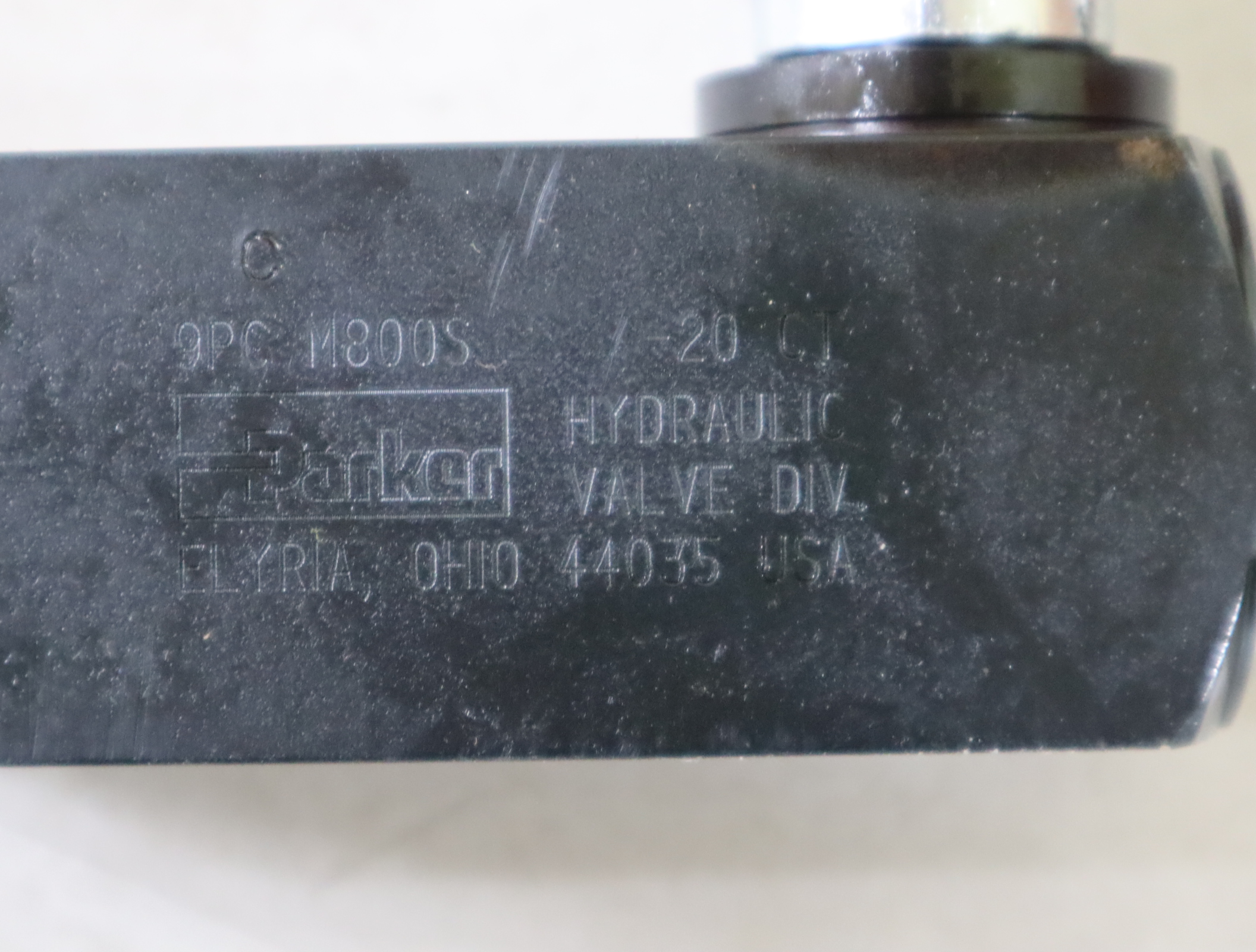 9PCM800S /-20CT HYDRAULIC 美国派克PARKER单向阀