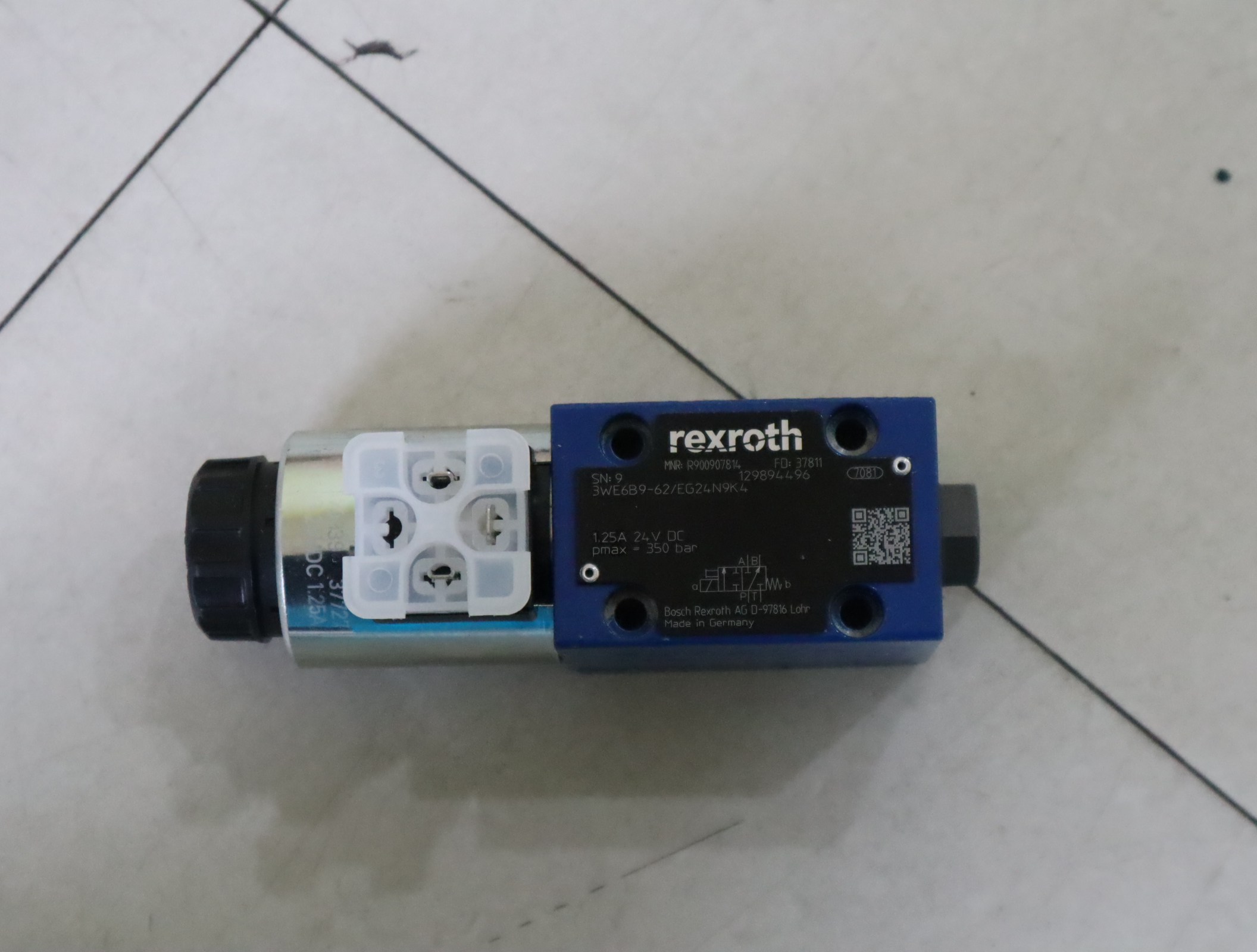 3WE6B9-62/EG24N9K4 R900907814 德国力士乐REXROTH电磁阀