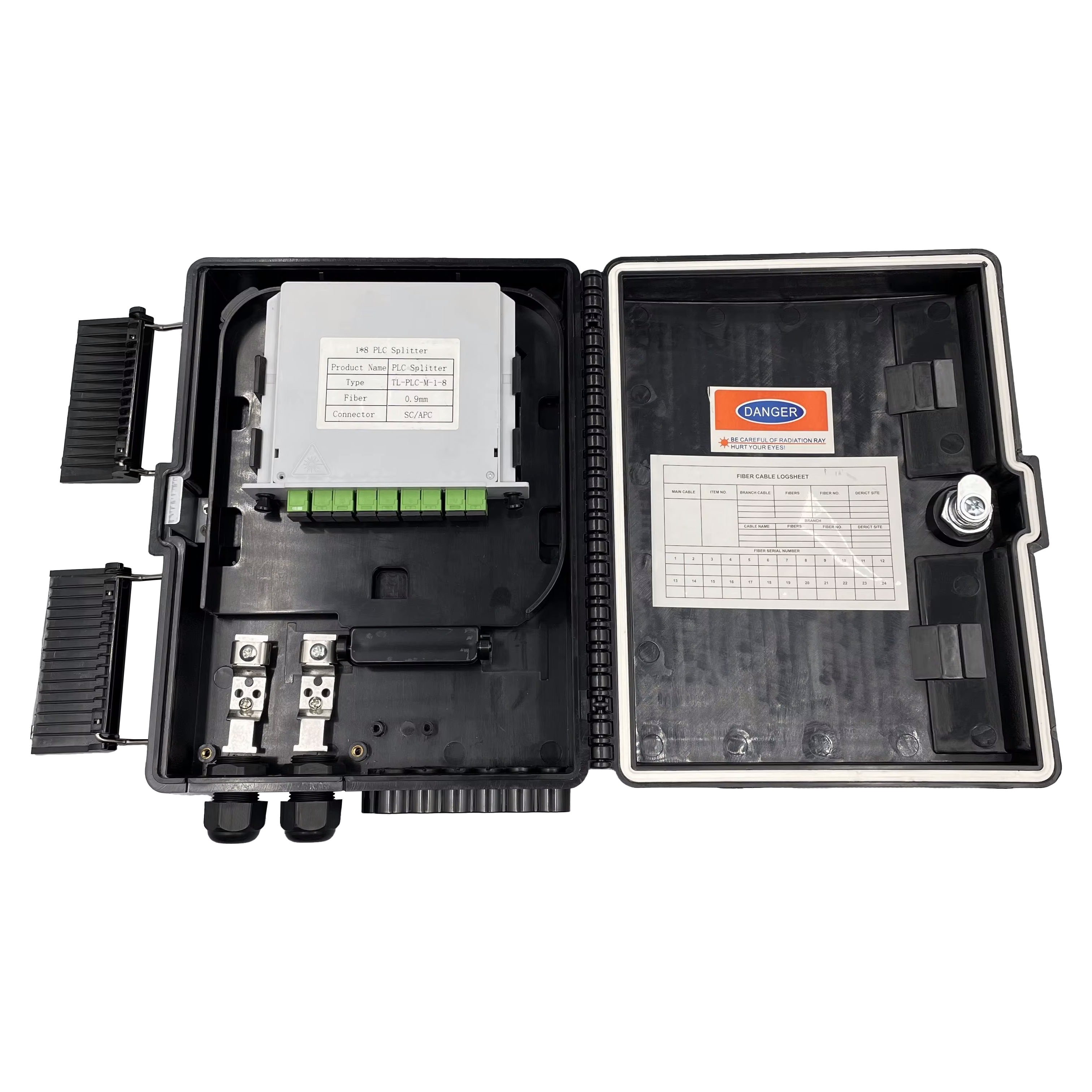 光纤分纤箱16芯光缆配线箱光纤成端箱FTTH熔纤盒分线箱分光箱