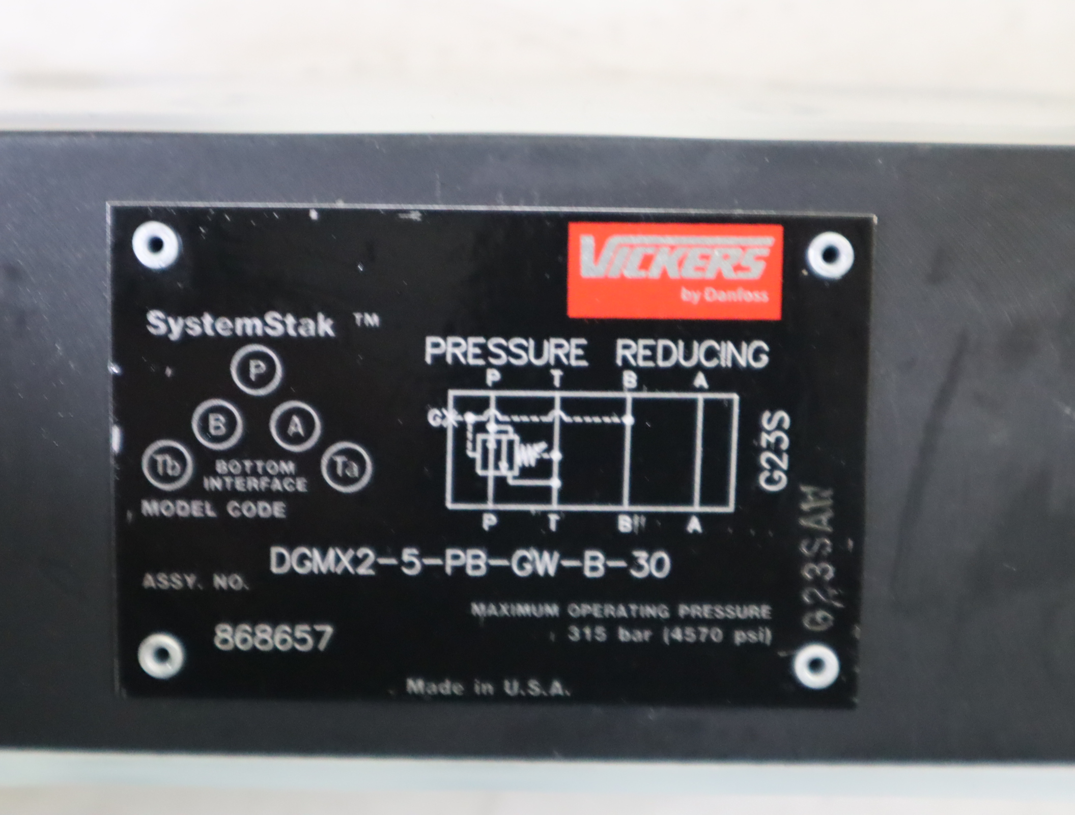 DGMX2-5-PB-GW-B-30 868657 威格士VICKERS单向阀丹佛斯DANFOSS