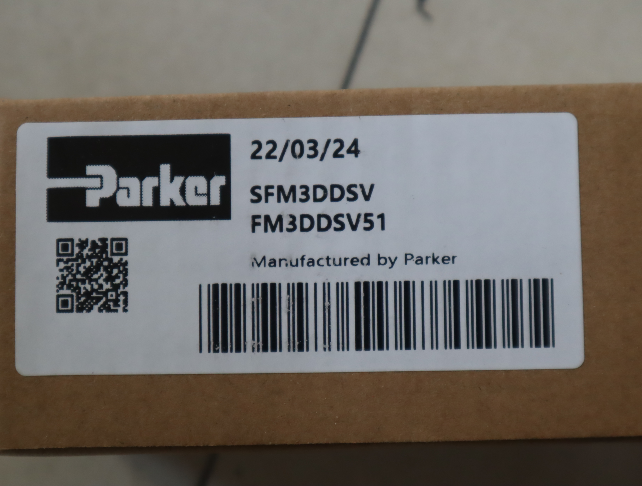 SFM3DDSV FM3DDSV51 美国派克PARKER单向阀