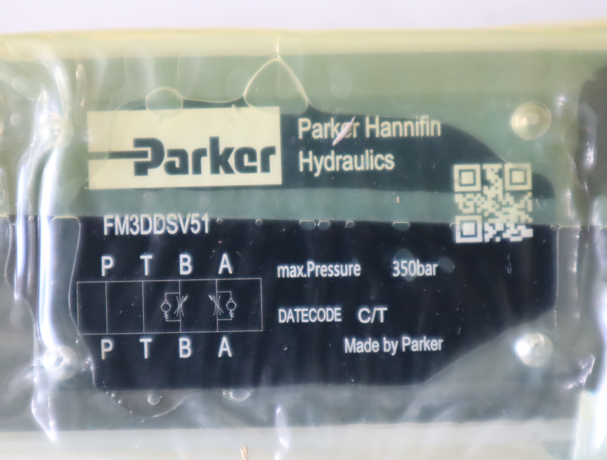 SFM3DDSV FM3DDSV51 美国派克PARKER单向阀