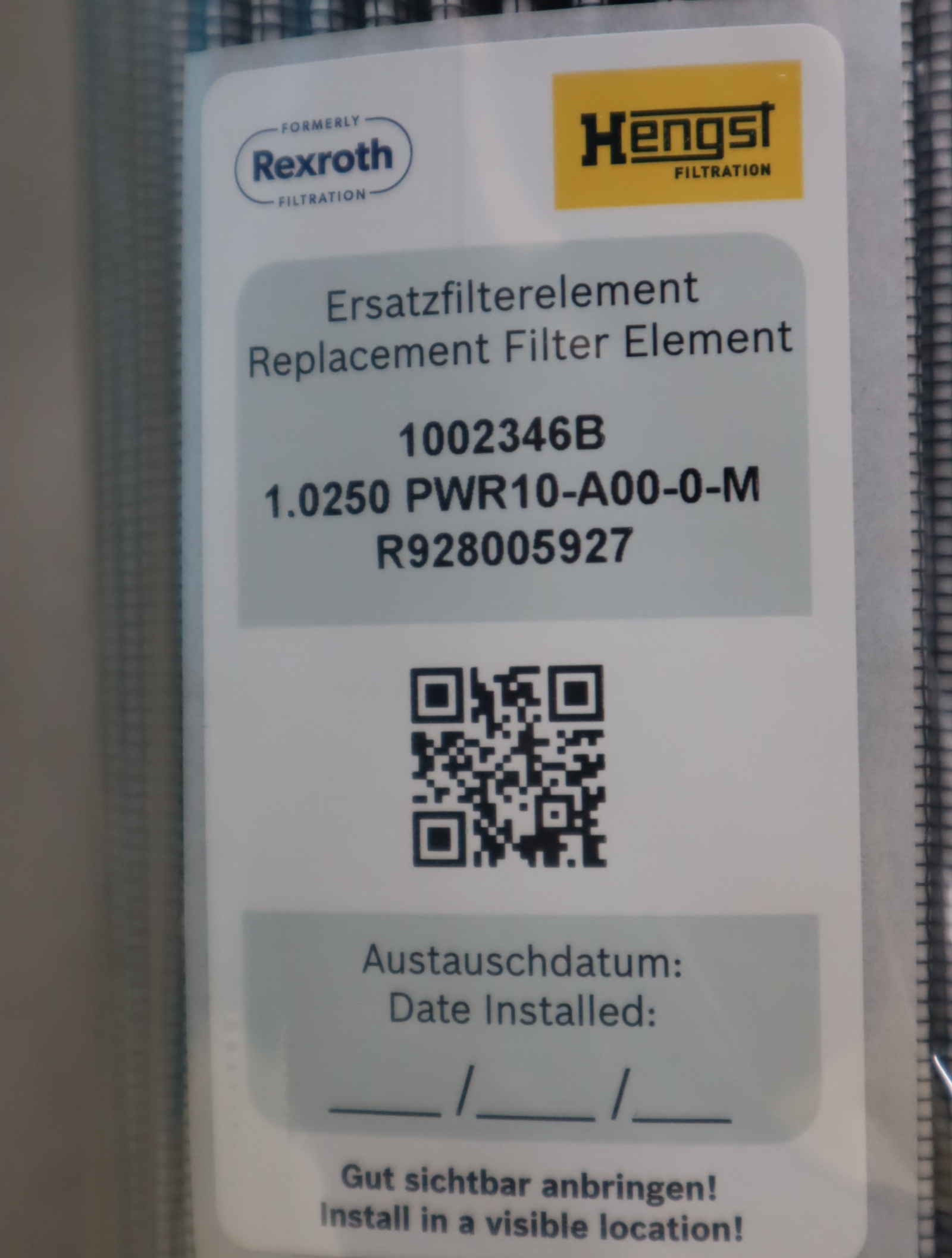 1002346B 1.0250 PWR10-A00-0-M R928005927 汉格斯特HENGST滤芯