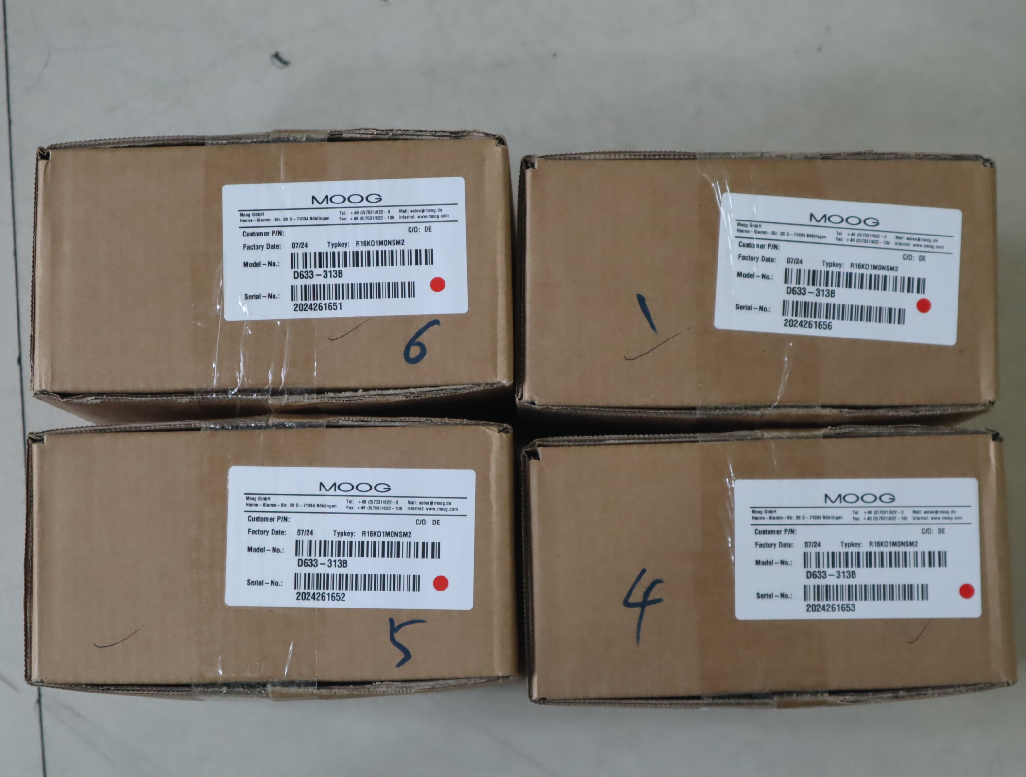 D633-313B R16KO1M0NSM2 穆格MOOG伺服阀