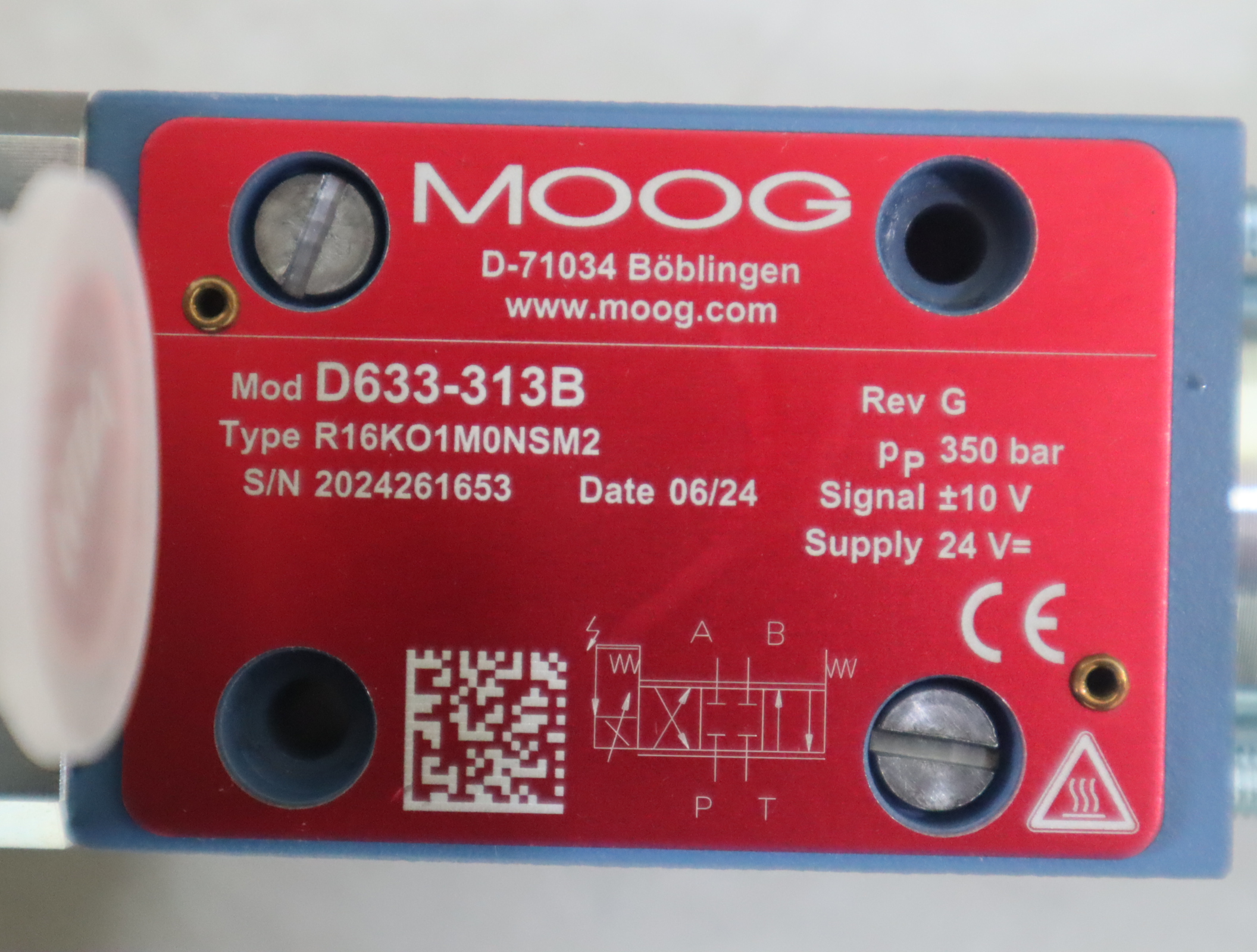 D633-313B R16KO1M0NSM2 穆格MOOG伺服阀