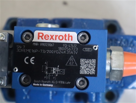 3DREME16P-7X/200YG24K31A1V R901231067 力士乐REXROTH比例减压阀
