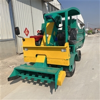 液压自卸省力刮粪车 四轮清粪车图片 加厚箱体清污车重量