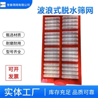 誉泰供应  二次成型浇筑波浪式脱水筛网  骨架式筛网
