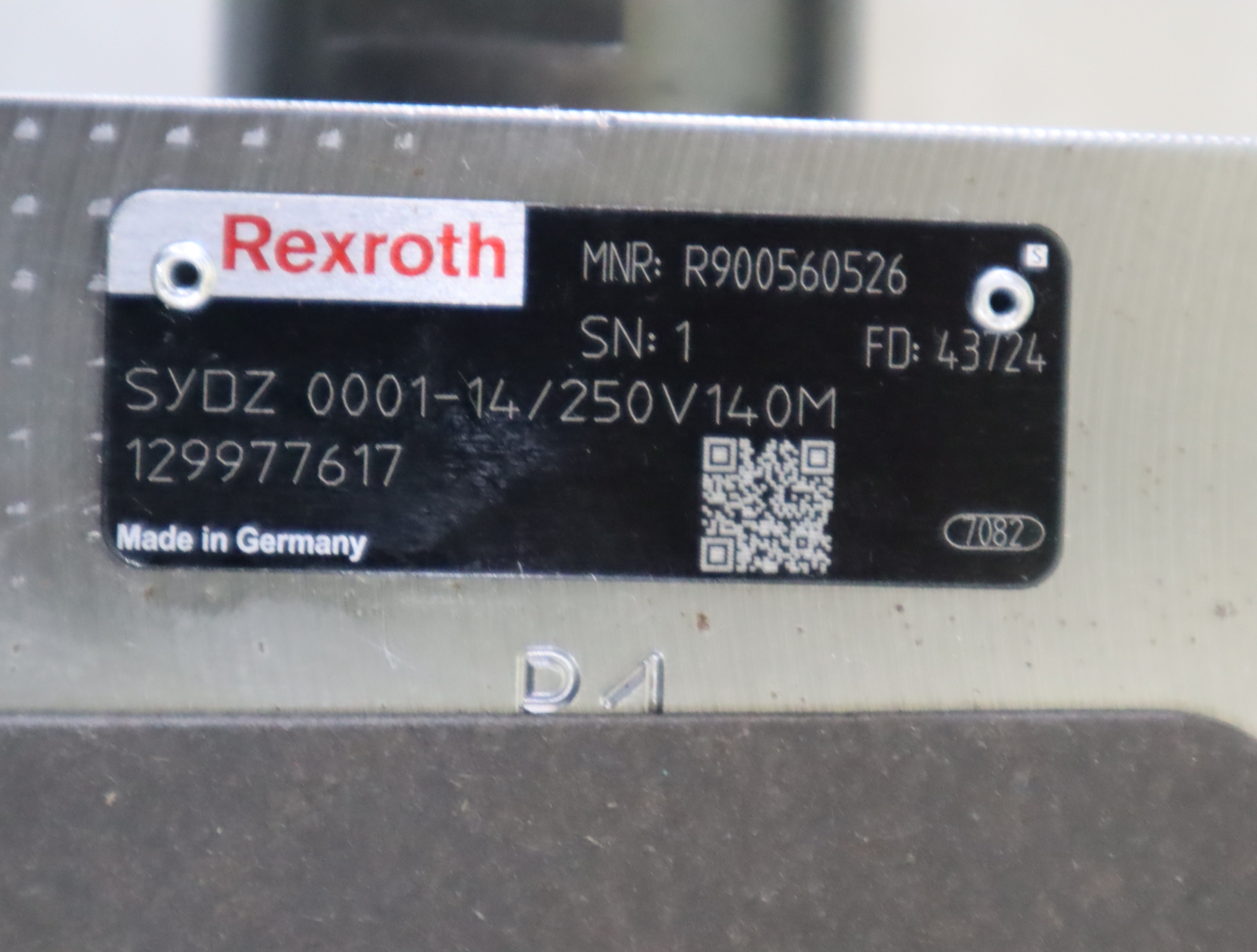 SYDZ0001-14/250V140M R900560526 力士乐REXROTH阀块