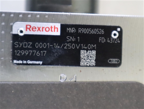 SYDZ0001-14/250V140M R900560526 力士乐REXROTH阀块