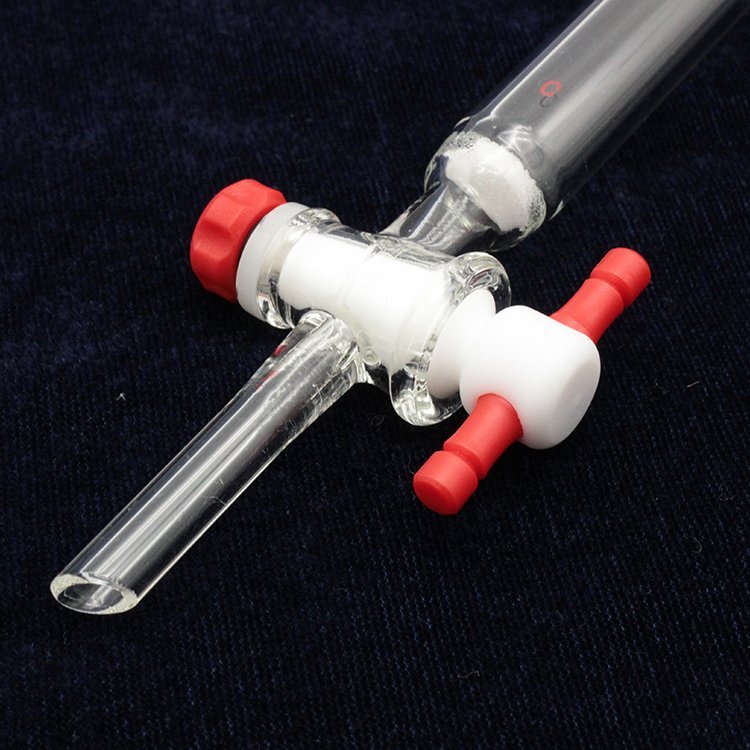 芯硅谷 C4207 带砂板具 内螺纹口 高硼硅玻璃 层析柱 17mm-60mm