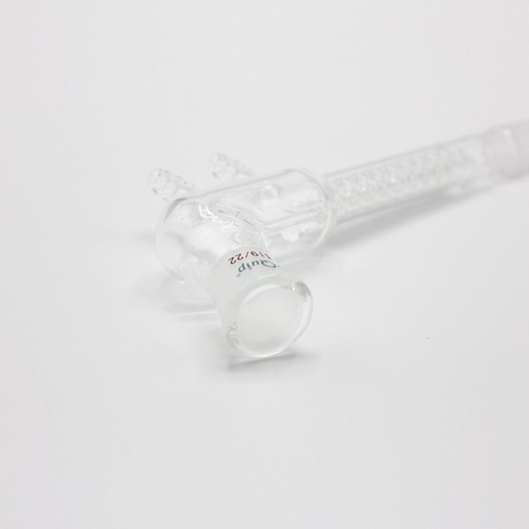 芯硅谷 R3488 高效回流冷凝器 105° 高硼硅玻璃 玻璃冷凝管 蛇形