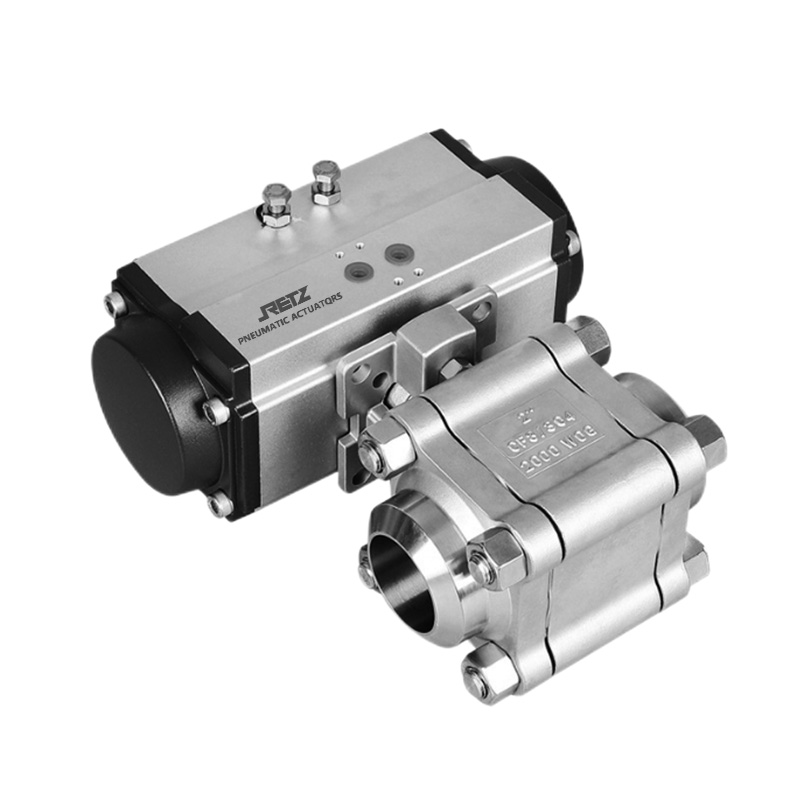 进口三片式高压气动球阀 美国RETZ瑞茨