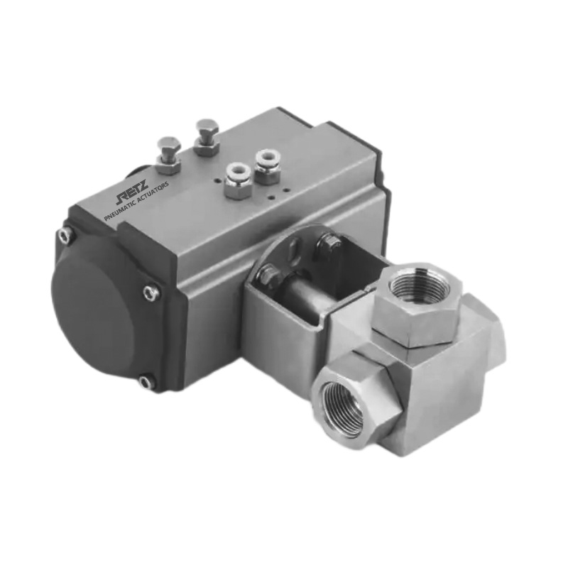 进口高压三通气动球阀 美国RETZ瑞茨