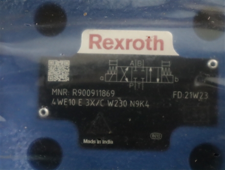 4WE10E33/CW230N9K4 R900911869 德国力士乐REXROTH电磁阀