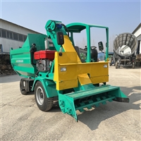 养牛粪便三方铲粪车 四轮污粪运输车 圈舍自走清粪车