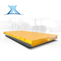 钢卷铝卷卷材轨道平板运输车 电动有轨平移车 10吨电动地平车