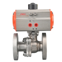 进口不锈钢法兰气动球阀 美国RETZ瑞茨
