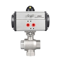 进口气动立式三通球阀 美国RETZ瑞茨