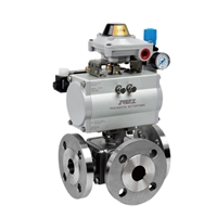 进口三通式气动球阀 美国RETZ瑞茨