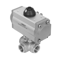 进口气动不锈钢五通球阀 美国RETZ瑞茨