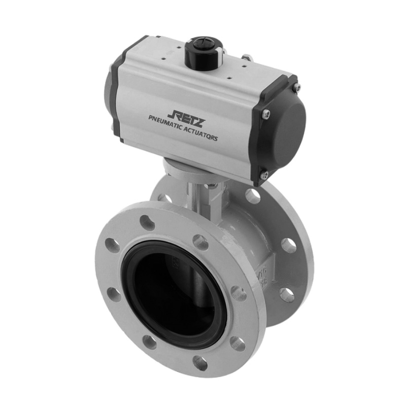 进口气动法兰蝶阀 美国RETZ瑞茨