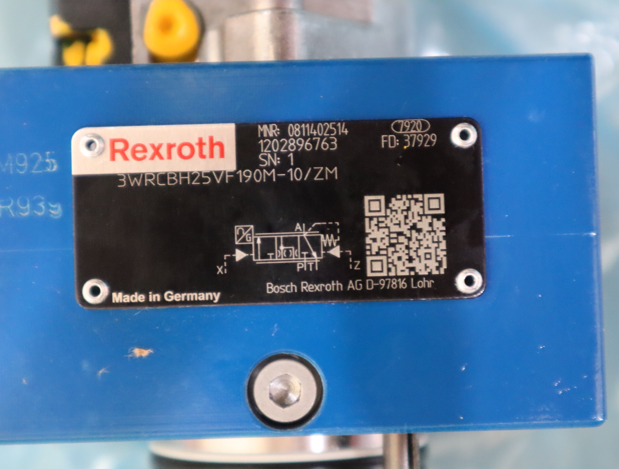 3WRCBH25VF190M-10/ZM 0811402514 德国力士乐REXROTH比例插装阀