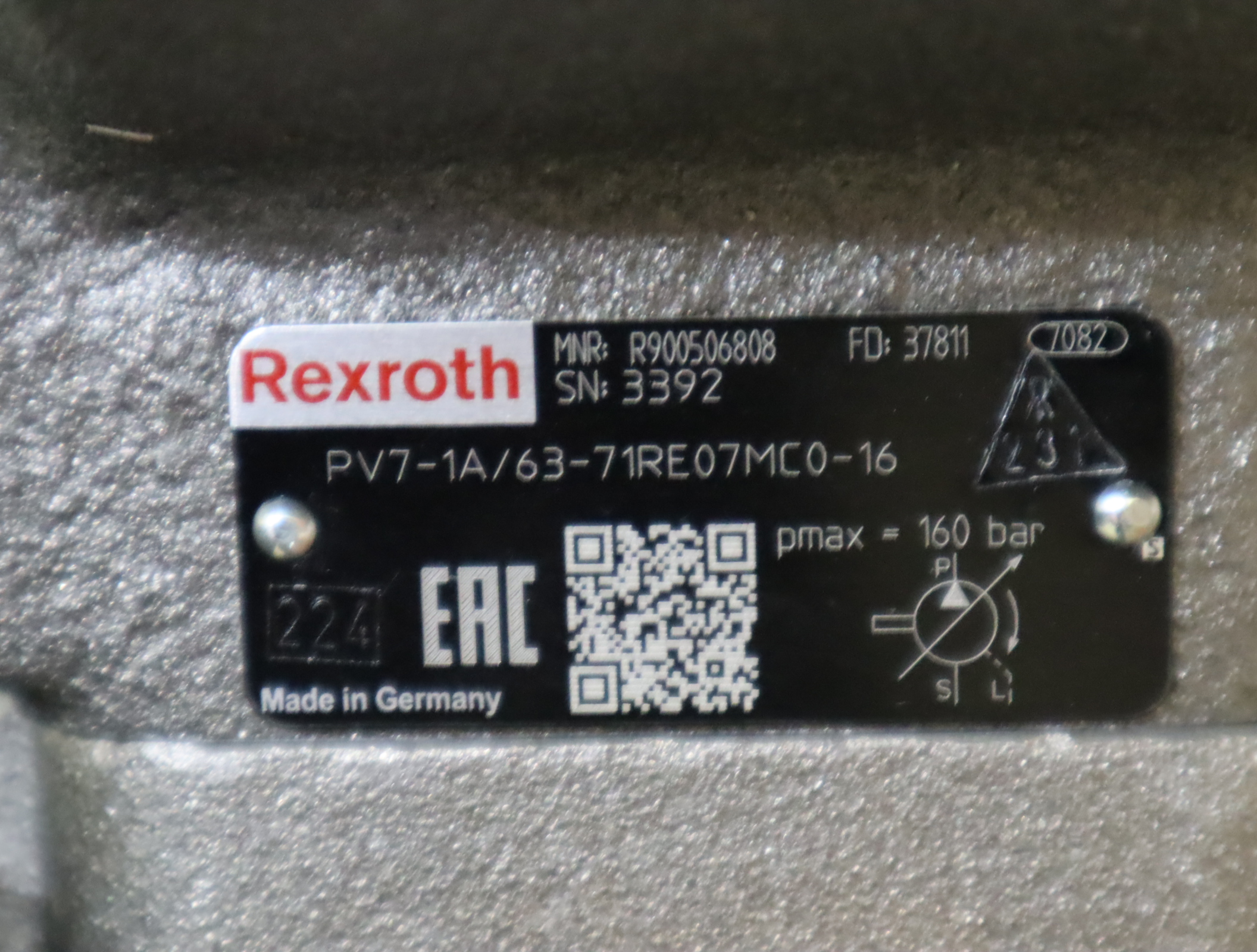R900506808  PV7-1X/63-71RE07MC0-16 德国力士乐REXROTH叶片泵
